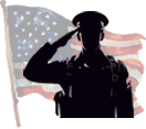 veteran salute silhouette